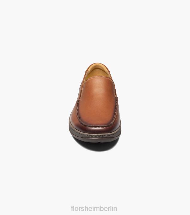 D28066 Cognac Schuhwerk Männer Florsheim zentraler venezianischer Mokassin mit Moc-Zehe