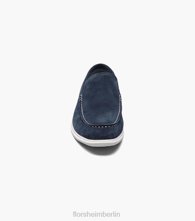 D2806 marineblaues Wildleder Schuhwerk Männer Florsheim Hamptons venezianische Mokassin mit Moc-Toe