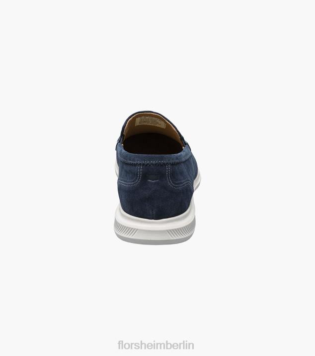 D2806 marineblaues Wildleder Schuhwerk Männer Florsheim Hamptons venezianische Mokassin mit Moc-Toe