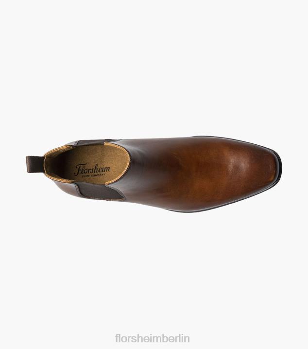D280156 Cognac Schuhwerk Männer Florsheim Jackson Gore-Stiefel mit schlichter Zehenpartie