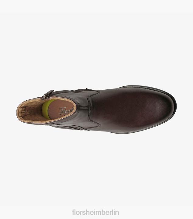 D280205 braun Schuhwerk Männer Florsheim Midtown-Stiefel mit Reißverschluss und schlichter Zehenpartie