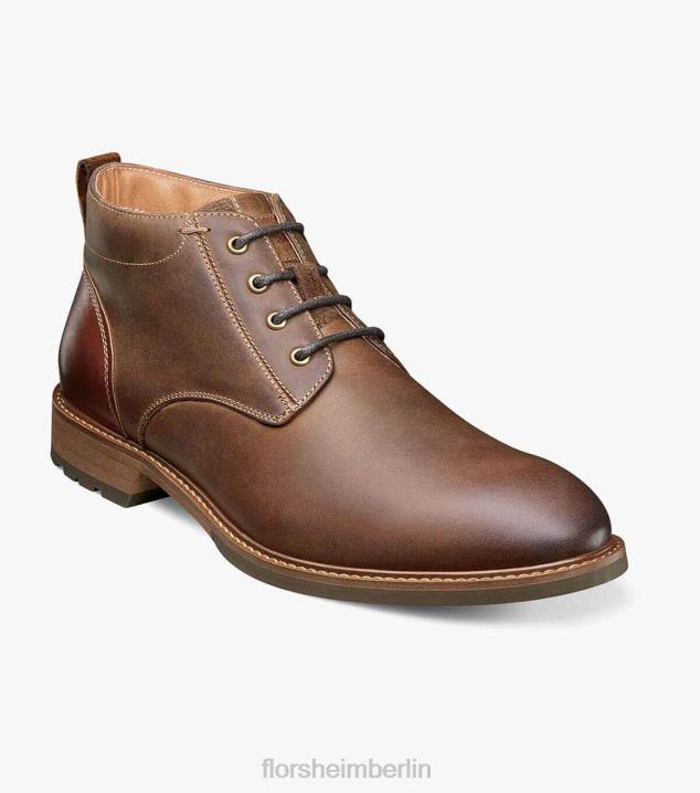 D280220 braunes Ch Schuhwerk Männer Florsheim Lodge-Chukka-Stiefel mit schlichter Zehenpartie