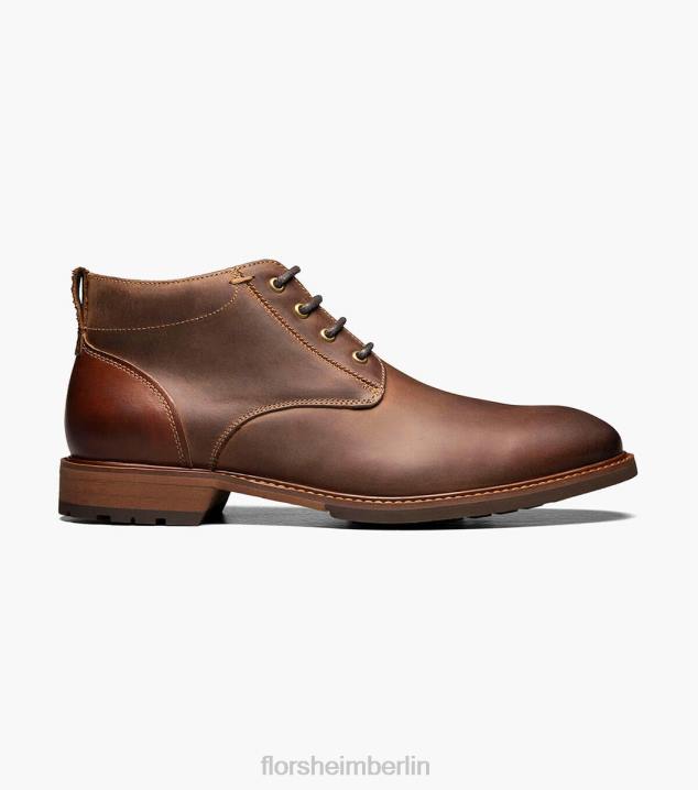 D280220 braunes Ch Schuhwerk Männer Florsheim Lodge-Chukka-Stiefel mit schlichter Zehenpartie
