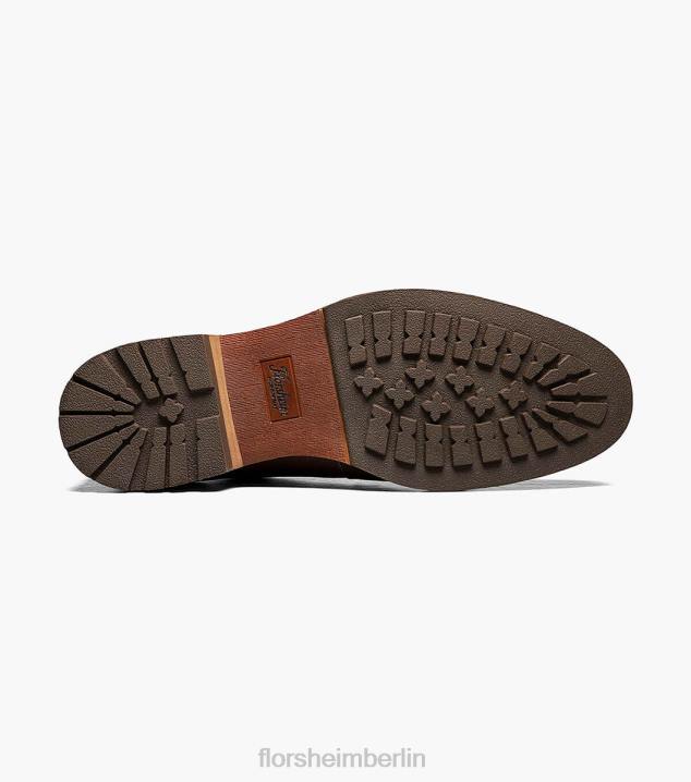 D280220 braunes Ch Schuhwerk Männer Florsheim Lodge-Chukka-Stiefel mit schlichter Zehenpartie