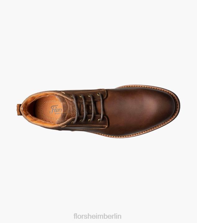 D280220 braunes Ch Schuhwerk Männer Florsheim Lodge-Chukka-Stiefel mit schlichter Zehenpartie