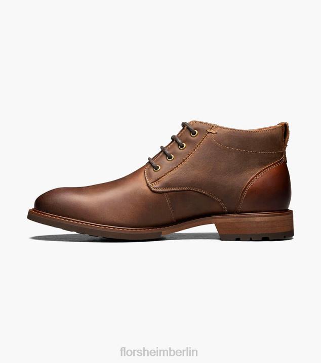 D280220 braunes Ch Schuhwerk Männer Florsheim Lodge-Chukka-Stiefel mit schlichter Zehenpartie