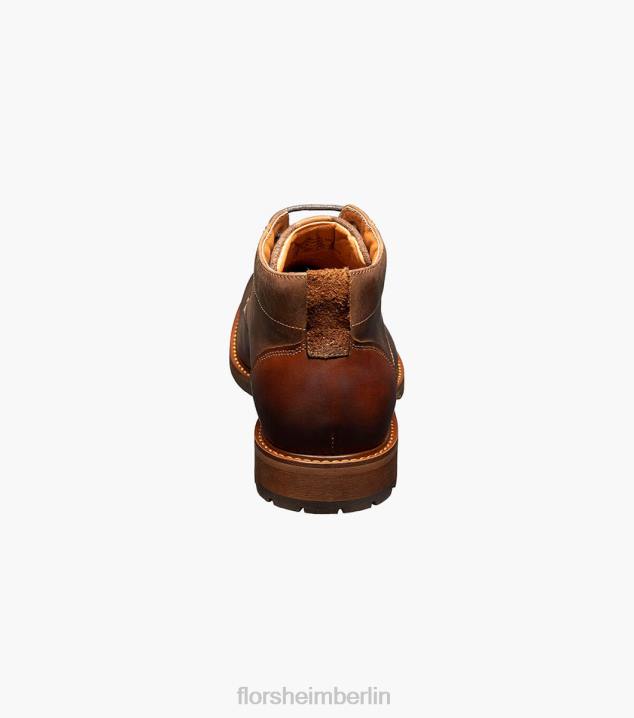 D280220 braunes Ch Schuhwerk Männer Florsheim Lodge-Chukka-Stiefel mit schlichter Zehenpartie