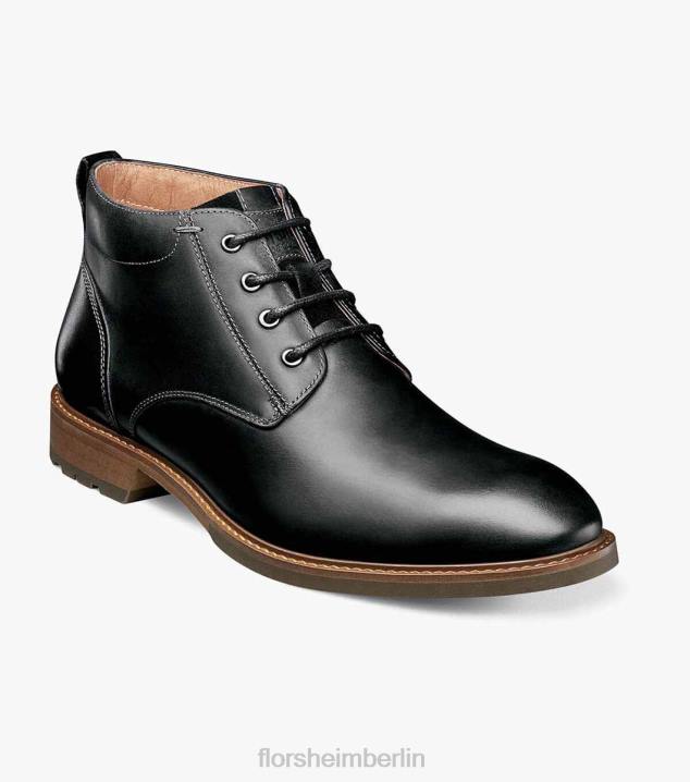 D280221 schwarzes Ch Schuhwerk Männer Florsheim Lodge-Chukka-Stiefel mit schlichter Zehenpartie