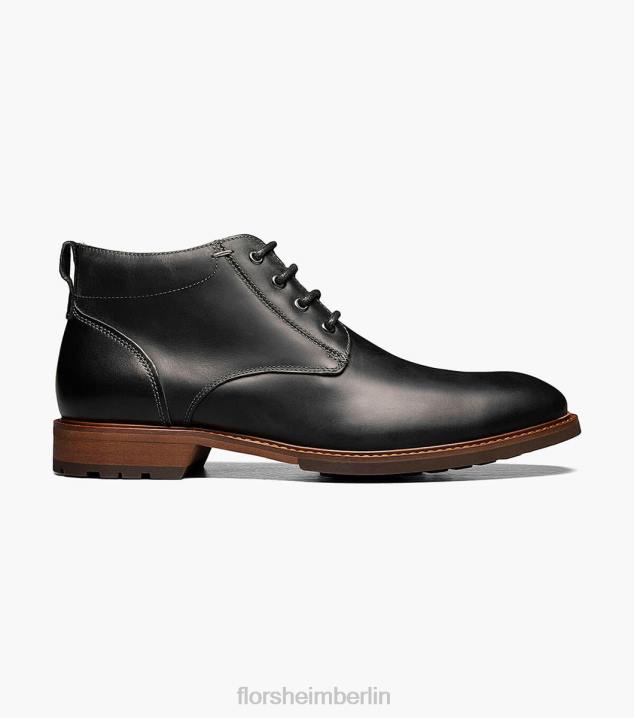 D280221 schwarzes Ch Schuhwerk Männer Florsheim Lodge-Chukka-Stiefel mit schlichter Zehenpartie