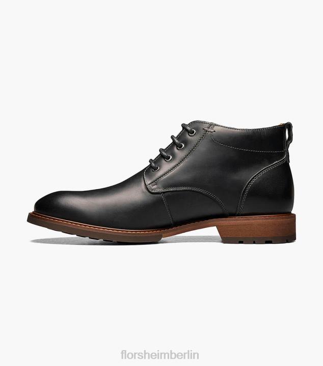 D280221 schwarzes Ch Schuhwerk Männer Florsheim Lodge-Chukka-Stiefel mit schlichter Zehenpartie