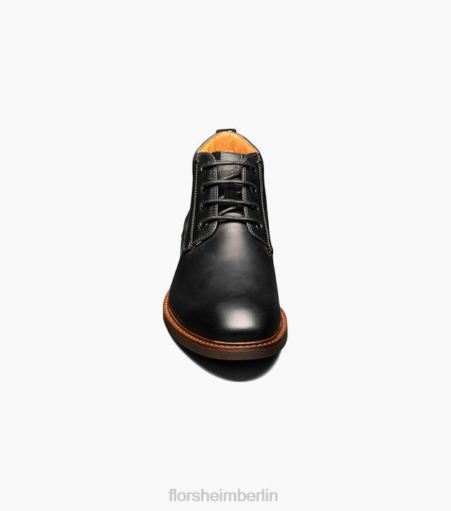 D280221 schwarzes Ch Schuhwerk Männer Florsheim Lodge-Chukka-Stiefel mit schlichter Zehenpartie
