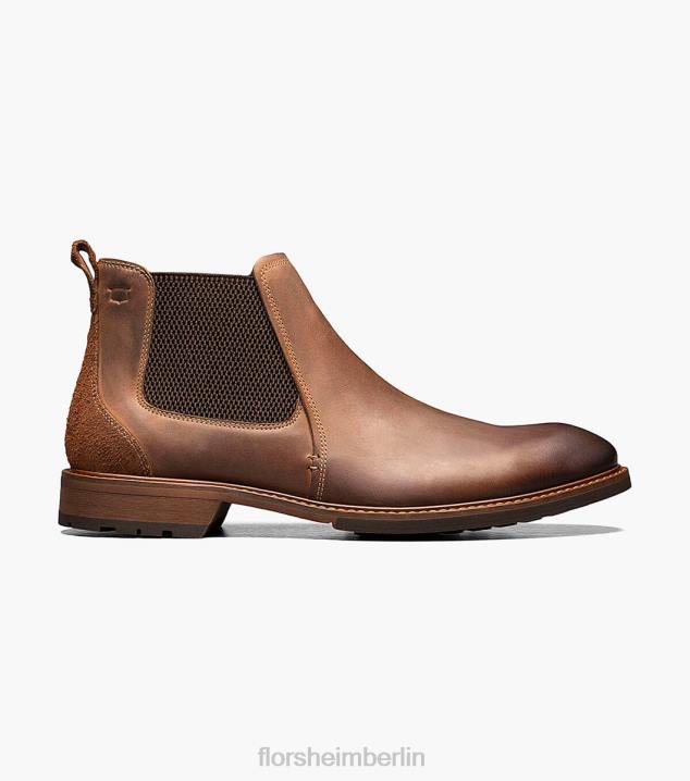 D280222 braunes Ch Schuhwerk Männer Florsheim Lodge Gore-Stiefel mit schlichter Zehenpartie