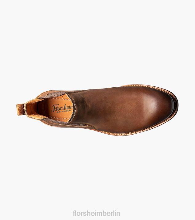 D280222 braunes Ch Schuhwerk Männer Florsheim Lodge Gore-Stiefel mit schlichter Zehenpartie