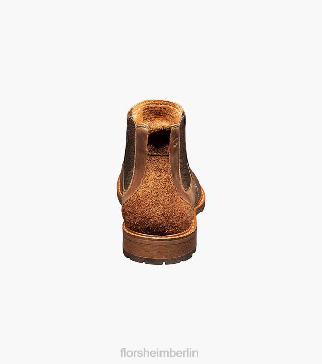 D280222 braunes Ch Schuhwerk Männer Florsheim Lodge Gore-Stiefel mit schlichter Zehenpartie