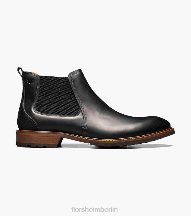 D280224 schwarzes Ch Schuhwerk Männer Florsheim Lodge Gore-Stiefel mit schlichter Zehenpartie