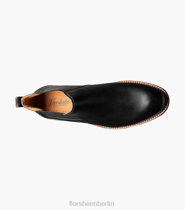D280224 schwarzes Ch Schuhwerk Männer Florsheim Lodge Gore-Stiefel mit schlichter Zehenpartie