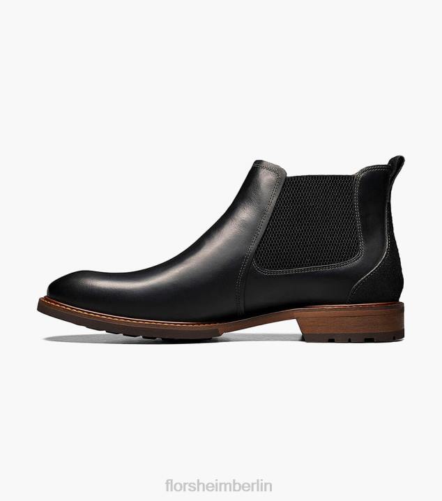 D280224 schwarzes Ch Schuhwerk Männer Florsheim Lodge Gore-Stiefel mit schlichter Zehenpartie
