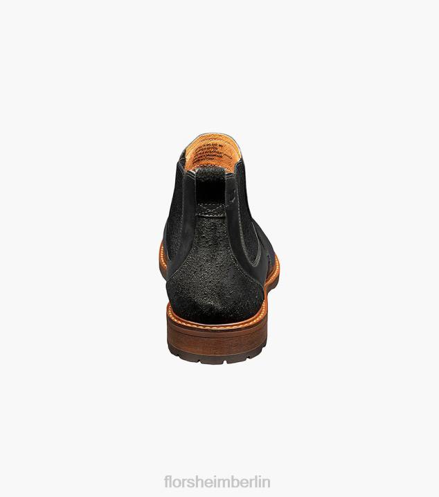 D280224 schwarzes Ch Schuhwerk Männer Florsheim Lodge Gore-Stiefel mit schlichter Zehenpartie