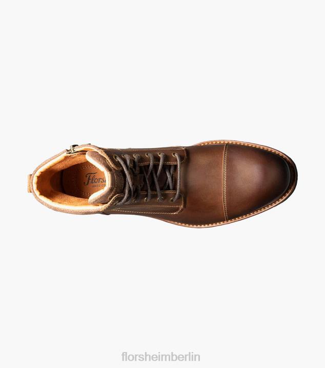 D280225 braunes Ch Schuhwerk Männer Florsheim Lodge-Schnürstiefel mit Kappenkappe