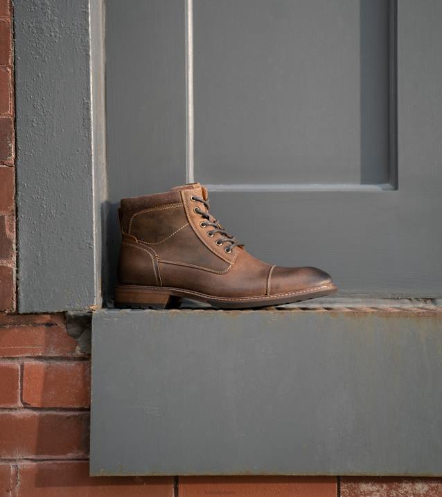 D280225 braunes Ch Schuhwerk Männer Florsheim Lodge-Schnürstiefel mit Kappenkappe