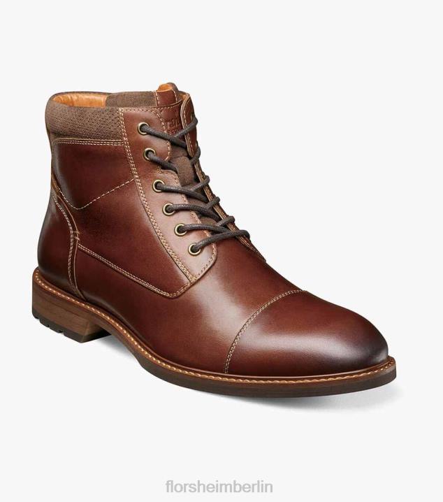 D280226 Kastanie Schuhwerk Männer Florsheim Lodge-Schnürstiefel mit Kappenkappe