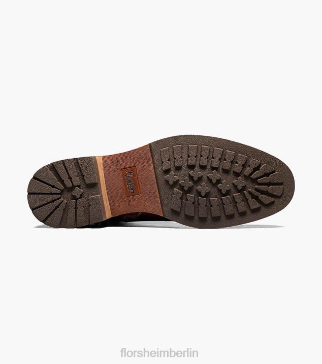 D280226 Kastanie Schuhwerk Männer Florsheim Lodge-Schnürstiefel mit Kappenkappe