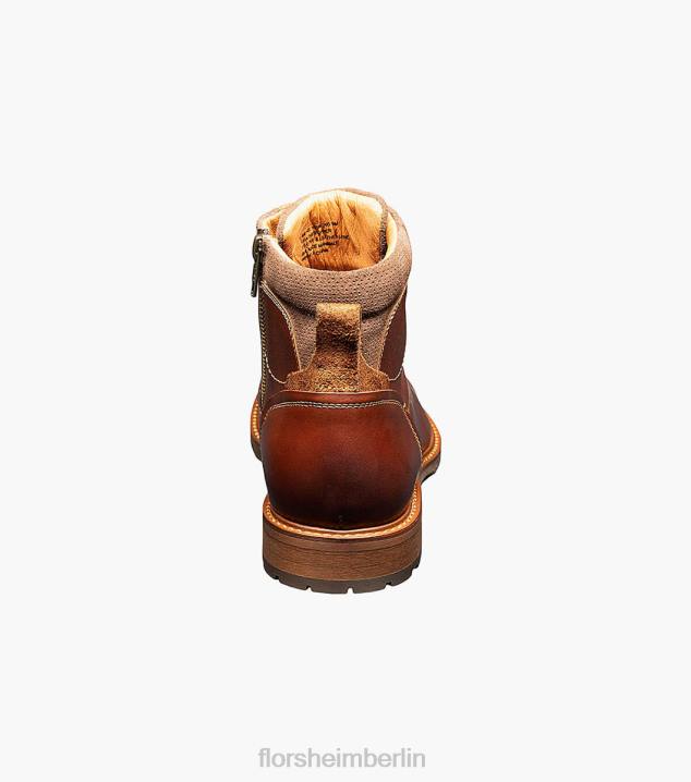 D280226 Kastanie Schuhwerk Männer Florsheim Lodge-Schnürstiefel mit Kappenkappe