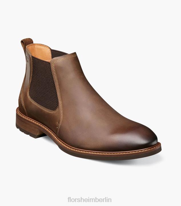 D280245 braunes Ch Schuhwerk Männer Florsheim Chalet Gore-Stiefel mit schlichter Zehenpartie