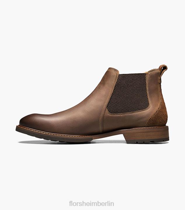 D280245 braunes Ch Schuhwerk Männer Florsheim Chalet Gore-Stiefel mit schlichter Zehenpartie