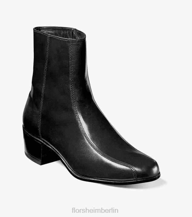 D280246 Schwarz Schuhwerk Männer Florsheim Duke Bike Toe Reißverschlussstiefel