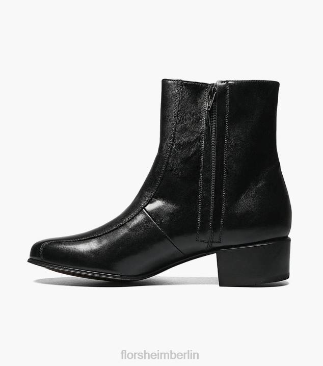 D280246 Schwarz Schuhwerk Männer Florsheim Duke Bike Toe Reißverschlussstiefel
