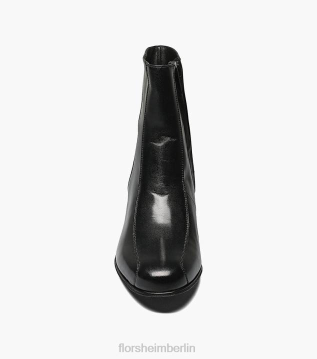 D280246 Schwarz Schuhwerk Männer Florsheim Duke Bike Toe Reißverschlussstiefel