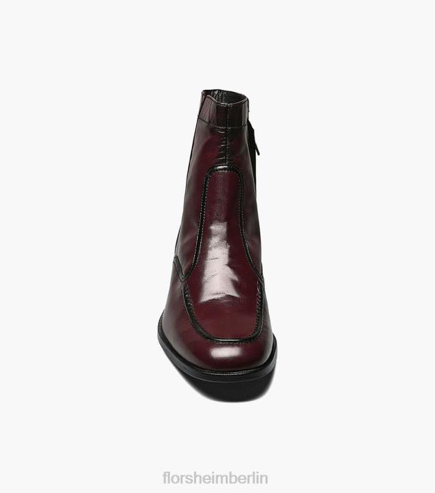 D280260 Schwarzkirsche Schuhwerk Männer Florsheim Essex Moc-Toe-Reißverschlussstiefel