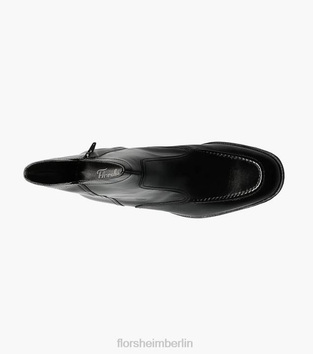 D280261 Schwarz Schuhwerk Männer Florsheim Essex Moc-Toe-Reißverschlussstiefel