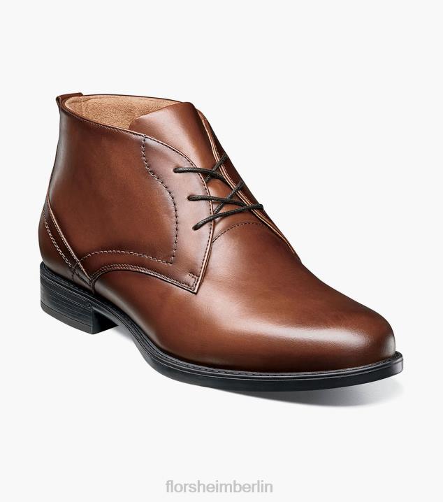 D280288 Cognac Schuhwerk Männer Florsheim Medfield Chukka-Stiefel mit schlichter Zehenpartie