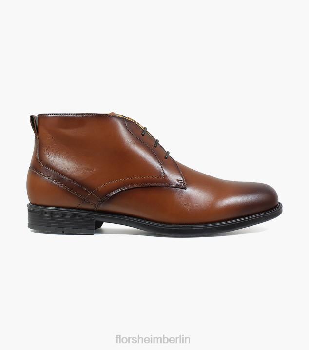 D280288 Cognac Schuhwerk Männer Florsheim Medfield Chukka-Stiefel mit schlichter Zehenpartie