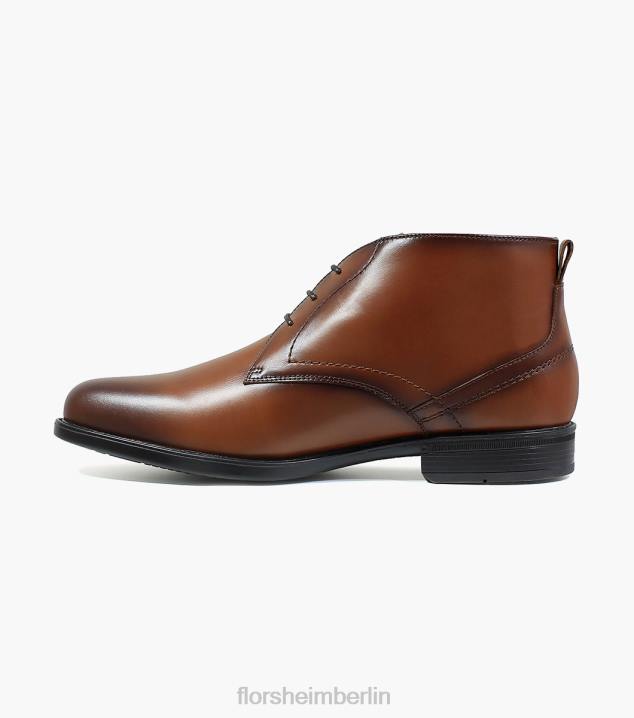 D280288 Cognac Schuhwerk Männer Florsheim Medfield Chukka-Stiefel mit schlichter Zehenpartie
