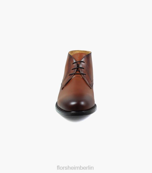 D280288 Cognac Schuhwerk Männer Florsheim Medfield Chukka-Stiefel mit schlichter Zehenpartie