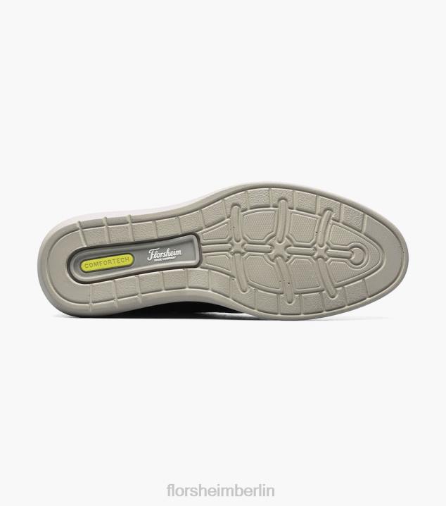 D280289 Schwarz Schuhwerk Männer Florsheim Saul Chukka-Stiefel mit schlichter Zehenpartie