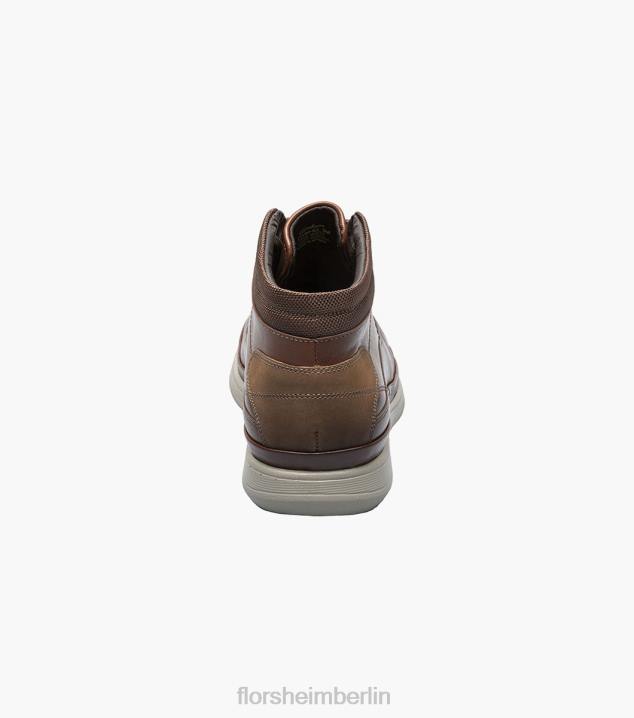 D280290 Cognac Schuhwerk Männer Florsheim Saul Chukka-Stiefel mit schlichter Zehenpartie