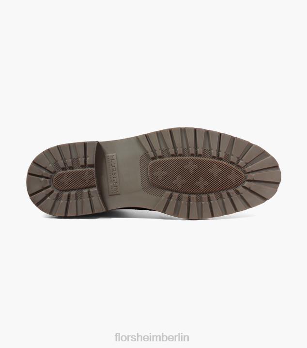 D280292 braunes Ch Schuhwerk Männer Florsheim Fenway Chukka-Stiefel mit schlichter Zehenpartie