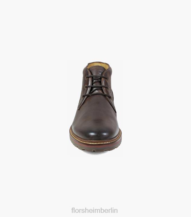 D280292 braunes Ch Schuhwerk Männer Florsheim Fenway Chukka-Stiefel mit schlichter Zehenpartie