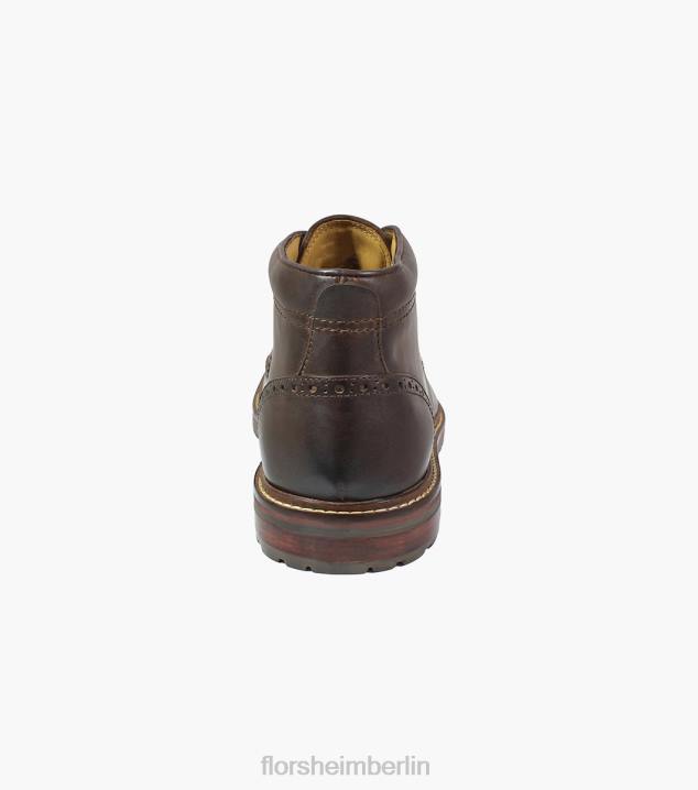 D280292 braunes Ch Schuhwerk Männer Florsheim Fenway Chukka-Stiefel mit schlichter Zehenpartie