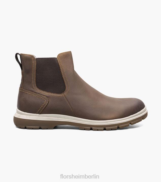 D280304 braunes Ch Schuhwerk Männer Florsheim Lookout Gore-Stiefel mit schlichter Zehenpartie