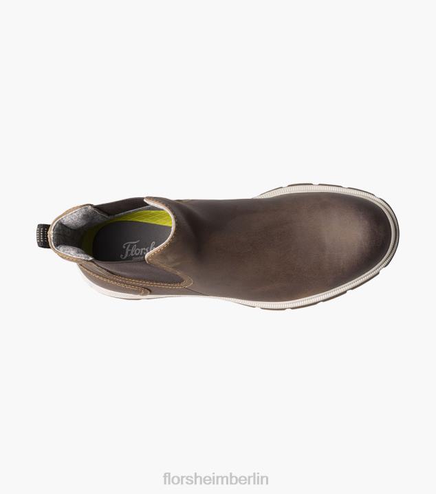 D280304 braunes Ch Schuhwerk Männer Florsheim Lookout Gore-Stiefel mit schlichter Zehenpartie