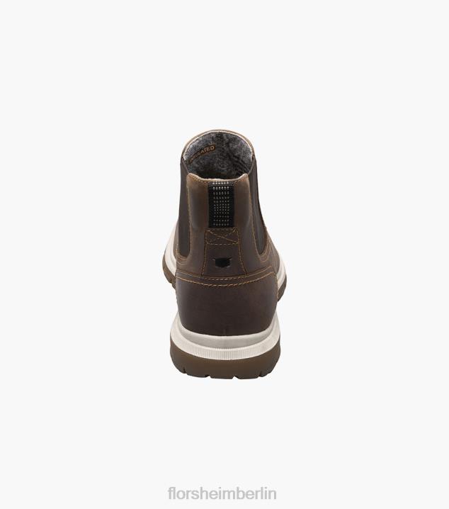 D280304 braunes Ch Schuhwerk Männer Florsheim Lookout Gore-Stiefel mit schlichter Zehenpartie