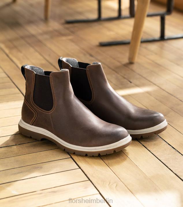 D280304 braunes Ch Schuhwerk Männer Florsheim Lookout Gore-Stiefel mit schlichter Zehenpartie