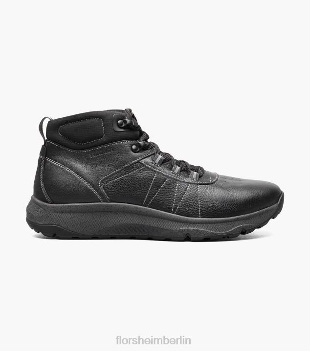 D280317 schwarz getrommelt Schuhwerk Männer Florsheim Tread Lite 2 Wanderstiefel mit schlichter Zehenpartie