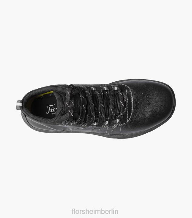 D280317 schwarz getrommelt Schuhwerk Männer Florsheim Tread Lite 2 Wanderstiefel mit schlichter Zehenpartie