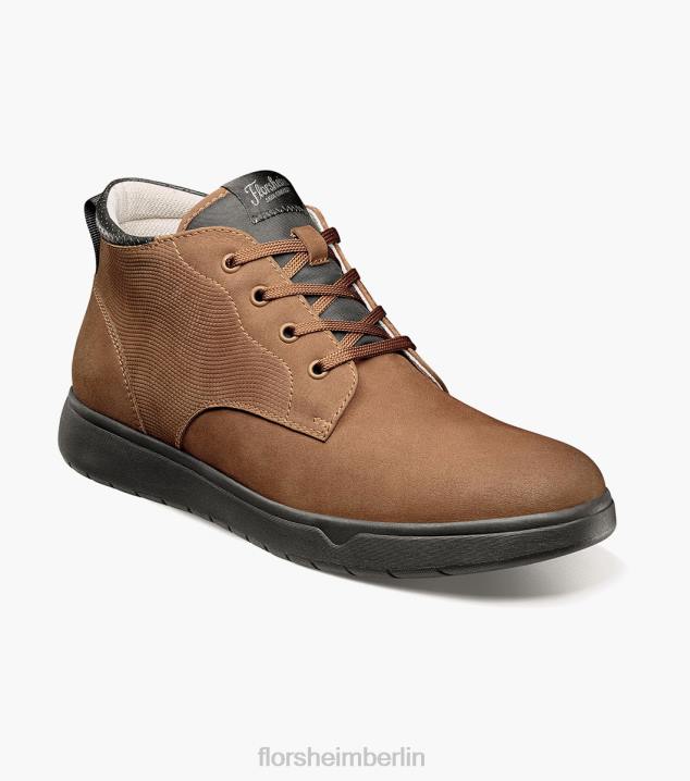 D28031 Mokka Schuhwerk Männer Florsheim Heist 2 Chukka-Stiefel mit schlichter Zehenpartie